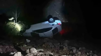 Kurtalan’da otomobil takla attı: 1 yaralı