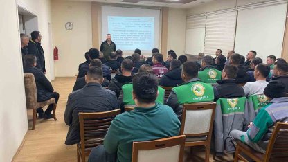 Kütahya OBM’de araç şoförleri ve operatörlere eğitim verildi