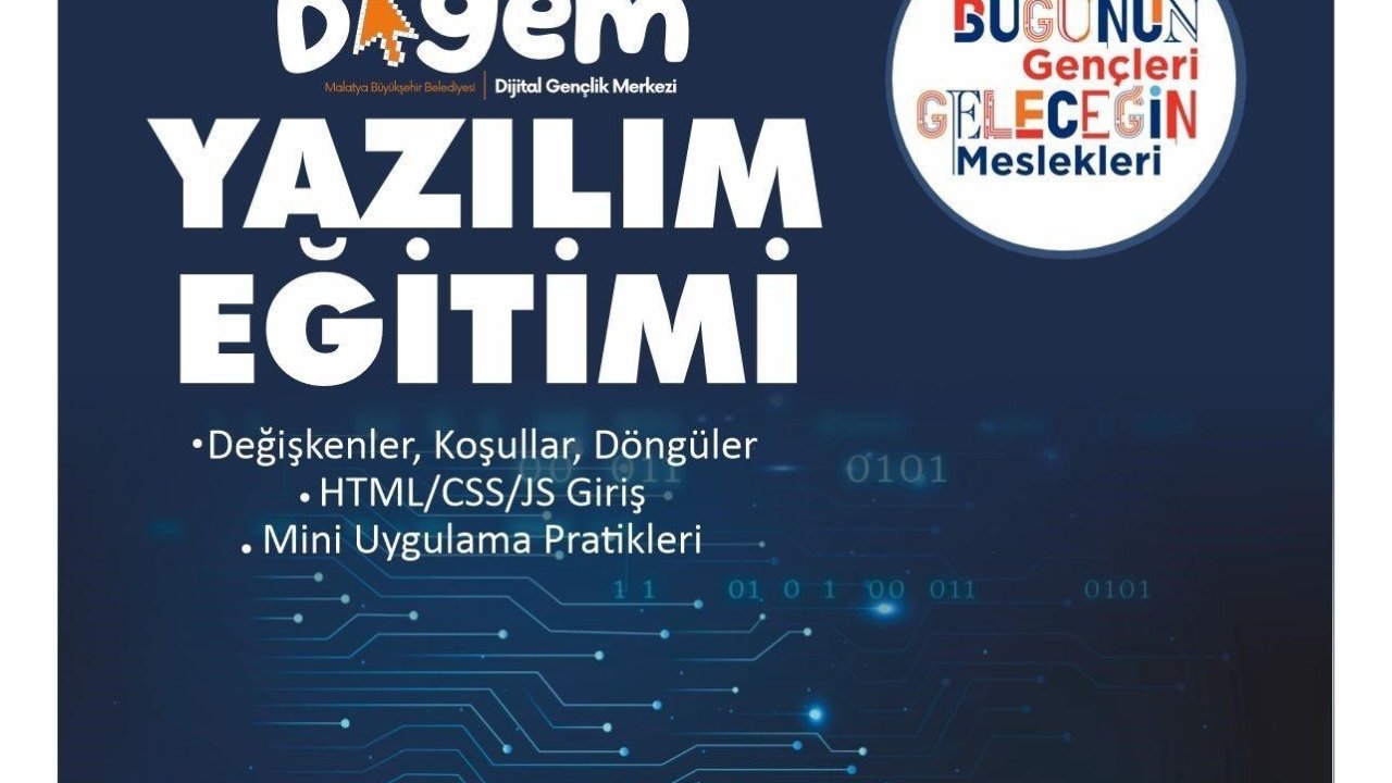 Malatya’da Dijital Gençlik Merkezi’nde kodlama eğitimi