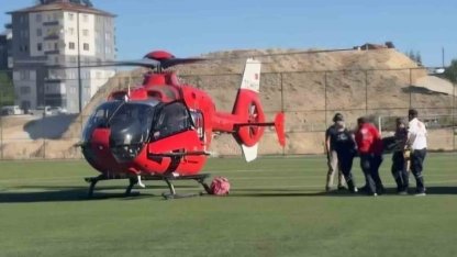 Malatya’da havale geçiren bebek hava ambulansıyla sevk edildi