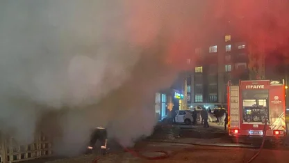 Malatya’da konteyner yangını