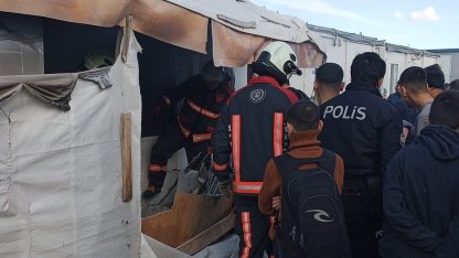 Malatya’da konteynerde yangın