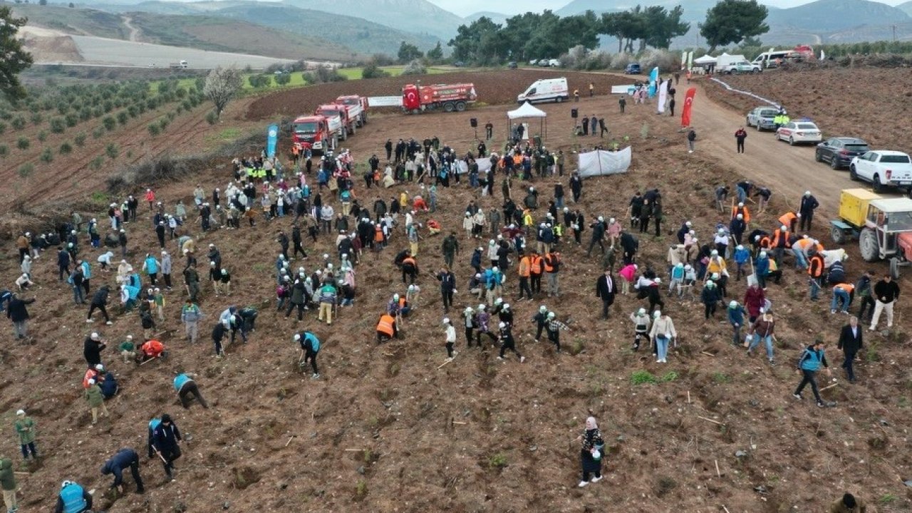 Manisa’da Orman Haftası’nda binlerce fidan toprakla buluştu