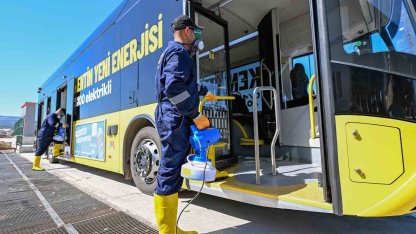 Mersin’de toplu taşımada hijyen ve güvenlik ön planda