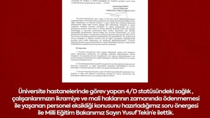 MHP’li Ersoy, üniversite hastanelerindeki mali sorunları TBMM gündemine taşıdı
