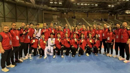 Milli taekwondoculardan Belçika’da 30 madalya birden