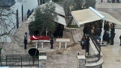 Muğla’da emekli jandarma albay son yolculuğuna uğurlandı