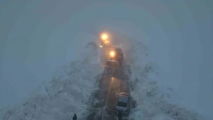 Muş’ta bahar ayında kar ulaşımı olumsuz etkiledi