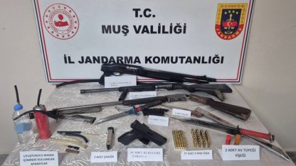 Muş’ta silah ve uyuşturucu operasyonu: 2 gözaltı