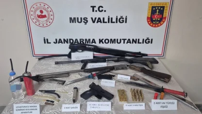 Muş’ta silah ve uyuşturucu operasyonu: 2 gözaltı