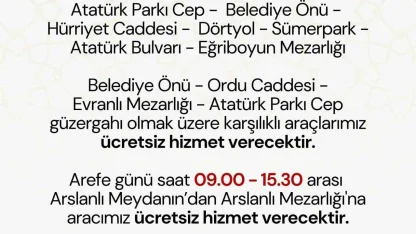 Nazilli’de Ramazan Bayramı öncesi mezarlıklara ücretsiz servis hizmeti