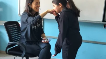 Okulda bayram geleneği yaşatıldı