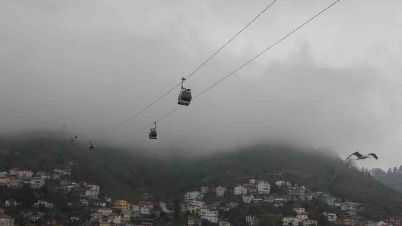 Ordu’nun ‘seyir terası’nda sis güzelliği