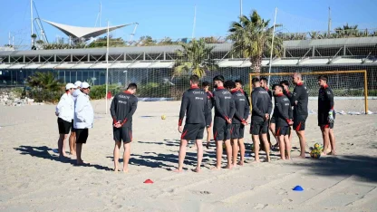 Plaj Futbolu Milli Takımı kamp için Kuşadası’nda