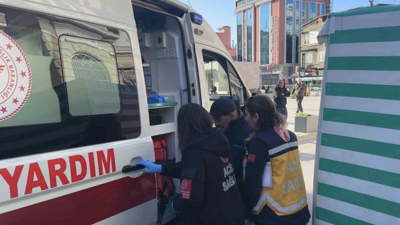 Samsun’da elektrikli motor park halindeki araca çarptı: 1 yaralı