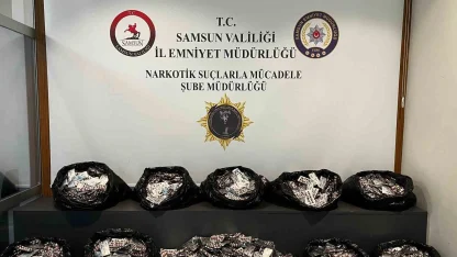 Samsun’da narkotik operasyonu: 52 bin 206 adet uyuşturucu hap ele geçirildi