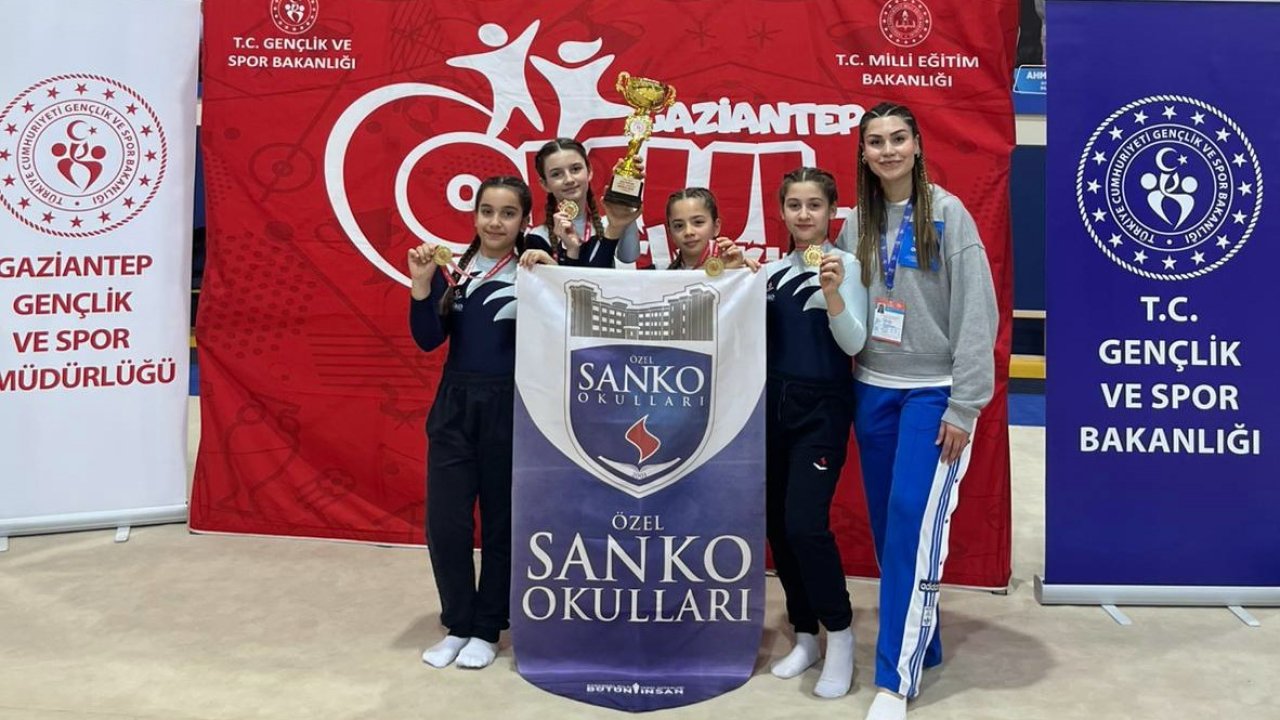 SANKO Okulları öğrencilerinin Jimnastik başarısı