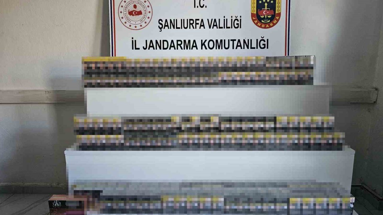 Şanlıurfa’da kaçakçılık operasyonunda binlerce ürün ele geçirildi