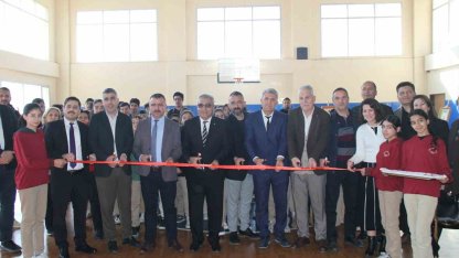 Serik’te "ebru, hat ve naht" sanat sergisi açıldı