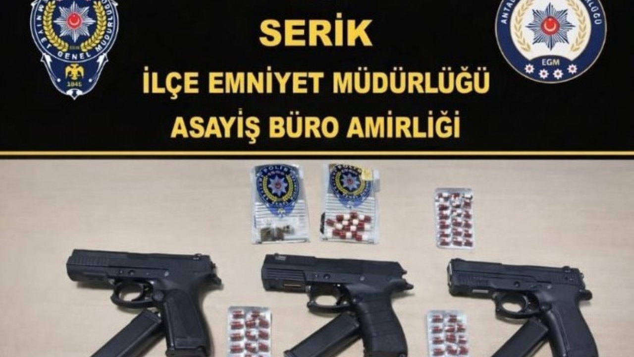Serik’te silahla ateş ederek kamu güvenliğini tehlikeye sokan 7 kişi tutuklandı