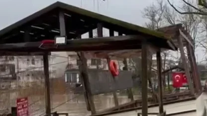 Şile’de sağanak su baskınlarına neden oldu