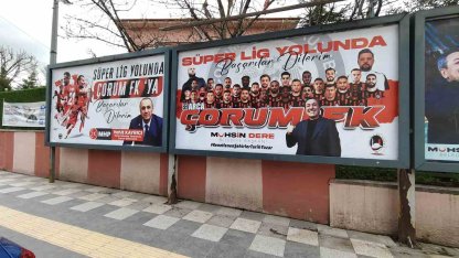 Sungurlu’dan Çorum FK’ye Süper Lig yolunda pankartlı destek