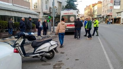 Tekirdağ’da motosiklet devrildi: 1 yaralı