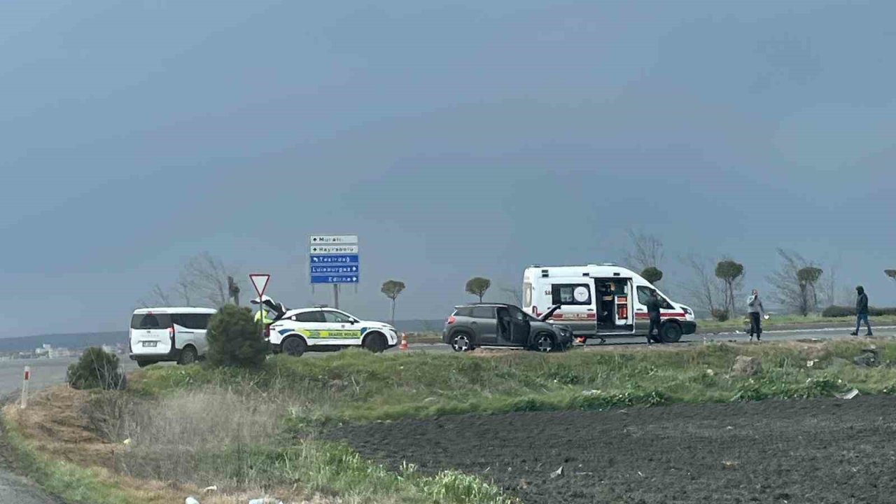 Tekirdağ’da trafik kazası: 2 yaralı