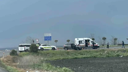 Tekirdağ’da trafik kazası: 2 yaralı