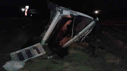 Tokat’ta minibüs devrildi: 1 yaralı