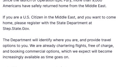 Trump: "9 bini aşkın Amerikalı Orta Doğu’dan tahliye edildi"