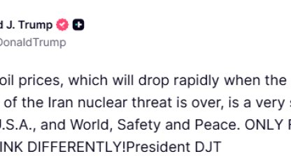 Trump’tan petrol fiyatlarındaki artış ile ilgili açıklama