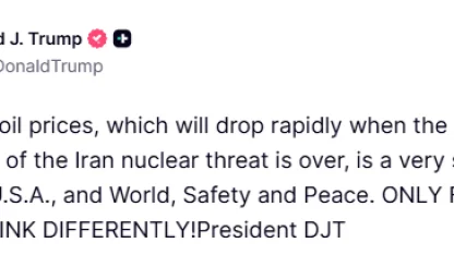 Trump’tan petrol fiyatlarındaki artış ile ilgili açıklama