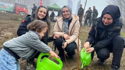 Türkeli’de yüzlerce fidan toprakla buluştu