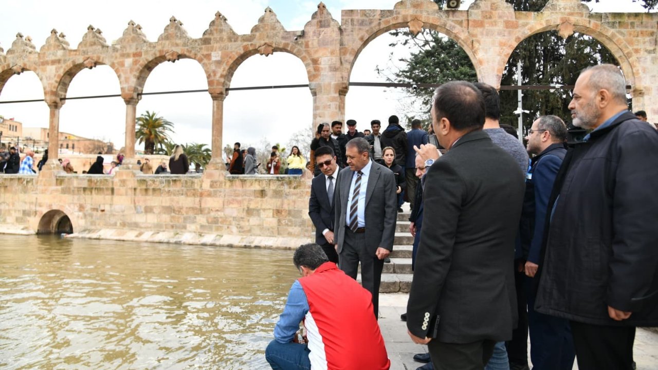 Vali Şıldak Balıklıgöl’de incelemelerde bulundu