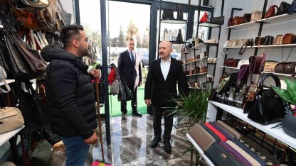 Vali Varol’dan rezerv alanda faaliyet gösteren esnafa bayram ziyaret