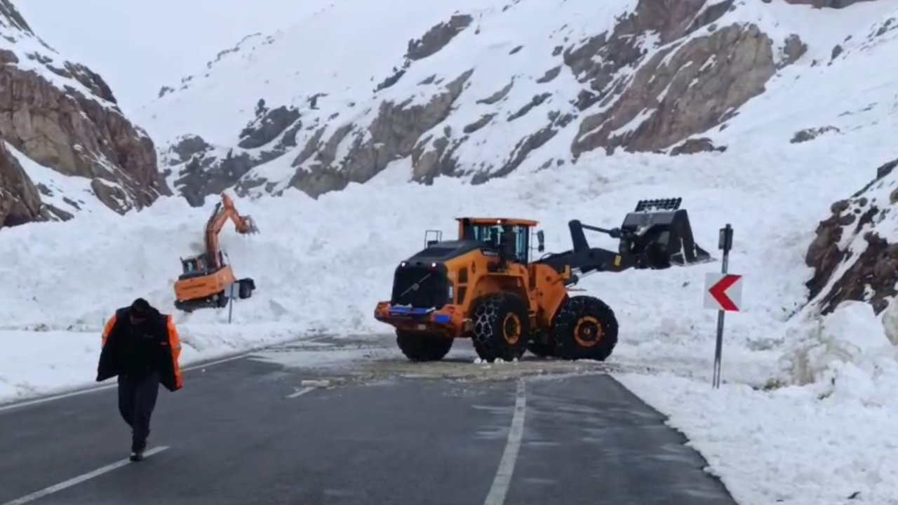 Van-Hakkari karayolunda çığ: Çok sayıda araç mahsur kaldı