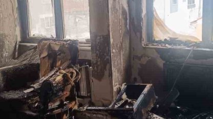 Yangında dumandan etkilenen 3 kişi hastaneye kaldırıldı