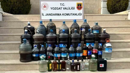 Yozgat’ta Jandarma kaçak alkol operasyonu düzenledi
