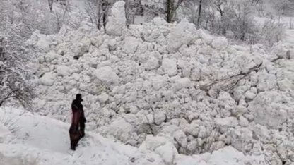 Yüksekova’da aynı bölgede ikinci çığ
