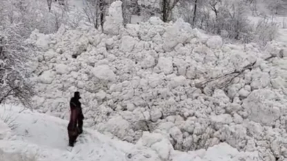 Yüksekova’da aynı bölgede ikinci çığ