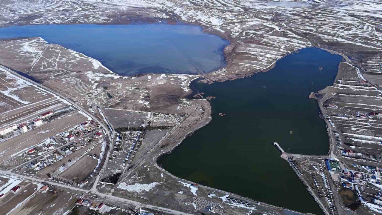 Yüzlerce balık telef olmuştu, o göl yeniden doldu