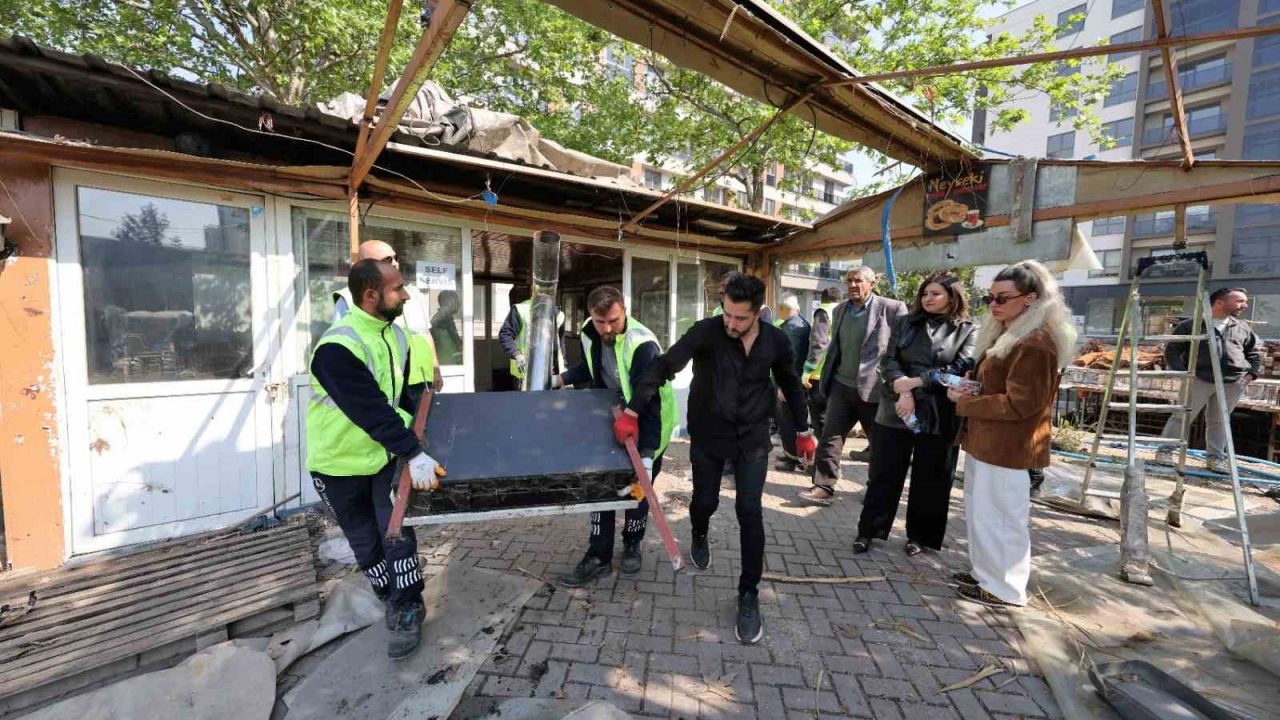 1050 Konutlar’daki yeşil alan işgalden kurtarıldı