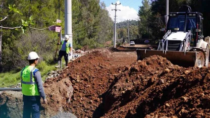 3 bin 800 metrelik su isale hattı yenilendi