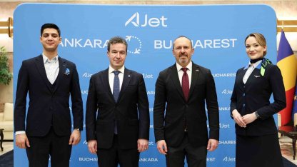 AJet, ilk Ankara-Bükreş seferini gerçekleştirdi
