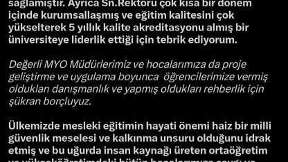 AK Partili Cıngı’dan KAYÜ yönetimi ve öğrencilerine Start-Up teşekkürü