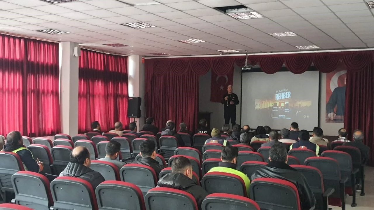 Alacakaya ilçesinde narkotik suçlarla mücadele eğitimi