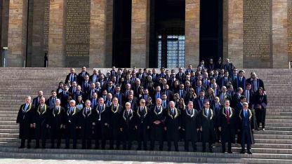 Anayasa Mahkemesi heyeti Anıtkabir’i ziyaret etti