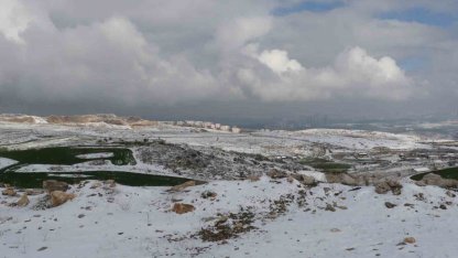 Ankara’da kar manzaraları dronla görüntülendi