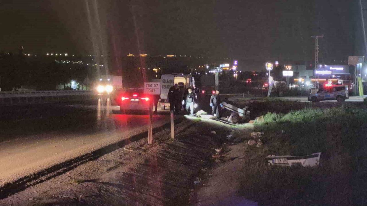 Ankara’da kontrolü kaybeden araç takla attı: 1 ölü, 2 yaralı